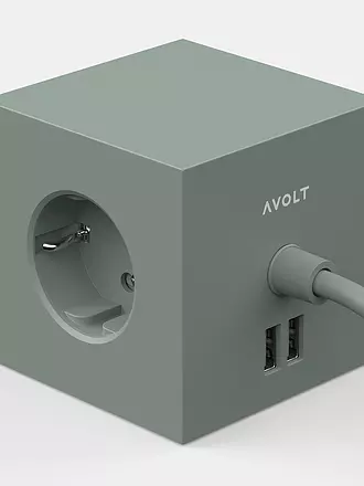 AVOLT | Multipresa Square 1 F 1.8MT Verde Quercia | grün